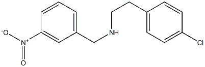 [2-(4-chlorophenyl)ethyl][(3-nitrophenyl)methyl]amine 구조식 이미지