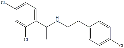 [2-(4-chlorophenyl)ethyl][1-(2,4-dichlorophenyl)ethyl]amine Structure