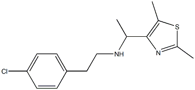 [2-(4-chlorophenyl)ethyl][1-(2,5-dimethyl-1,3-thiazol-4-yl)ethyl]amine Structure