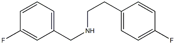 [2-(4-fluorophenyl)ethyl][(3-fluorophenyl)methyl]amine Structure