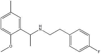 [2-(4-fluorophenyl)ethyl][1-(2-methoxy-5-methylphenyl)ethyl]amine 구조식 이미지