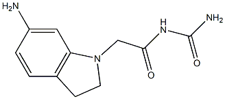 [2-(6-amino-2,3-dihydro-1H-indol-1-yl)acetyl]urea Structure