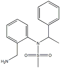 [2-(aminomethyl)phenyl]-N-(1-phenylethyl)methanesulfonamide Structure