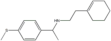 [2-(cyclohex-1-en-1-yl)ethyl]({1-[4-(methylsulfanyl)phenyl]ethyl})amine Structure