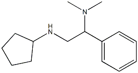 [2-(cyclopentylamino)-1-phenylethyl]dimethylamine Structure