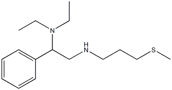 [2-(diethylamino)-2-phenylethyl][3-(methylsulfanyl)propyl]amine 구조식 이미지