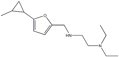 [2-(diethylamino)ethyl]({[5-(2-methylcyclopropyl)furan-2-yl]methyl})amine 구조식 이미지