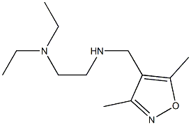 [2-(diethylamino)ethyl][(3,5-dimethyl-1,2-oxazol-4-yl)methyl]amine Structure