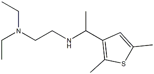 [2-(diethylamino)ethyl][1-(2,5-dimethylthiophen-3-yl)ethyl]amine 구조식 이미지