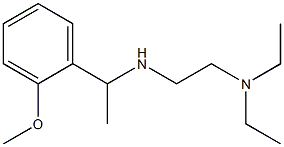 [2-(diethylamino)ethyl][1-(2-methoxyphenyl)ethyl]amine 구조식 이미지