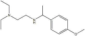 [2-(diethylamino)ethyl][1-(4-methoxyphenyl)ethyl]amine Structure