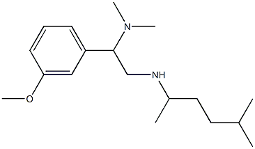 [2-(dimethylamino)-2-(3-methoxyphenyl)ethyl](5-methylhexan-2-yl)amine 구조식 이미지