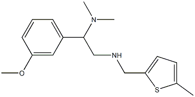 [2-(dimethylamino)-2-(3-methoxyphenyl)ethyl][(5-methylthiophen-2-yl)methyl]amine Structure