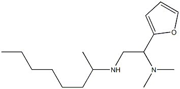 [2-(dimethylamino)-2-(furan-2-yl)ethyl](octan-2-yl)amine 구조식 이미지