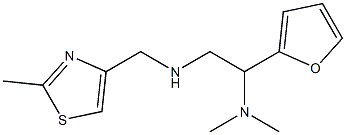 [2-(dimethylamino)-2-(furan-2-yl)ethyl][(2-methyl-1,3-thiazol-4-yl)methyl]amine 구조식 이미지