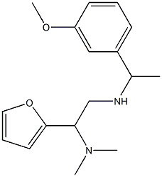 [2-(dimethylamino)-2-(furan-2-yl)ethyl][1-(3-methoxyphenyl)ethyl]amine Structure