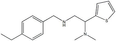 [2-(dimethylamino)-2-(thiophen-2-yl)ethyl][(4-ethylphenyl)methyl]amine 구조식 이미지