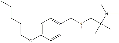 [2-(dimethylamino)-2-methylpropyl]({[4-(pentyloxy)phenyl]methyl})amine 구조식 이미지