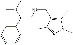 [2-(dimethylamino)-2-phenylethyl][(1,3,5-trimethyl-1H-pyrazol-4-yl)methyl]amine 구조식 이미지