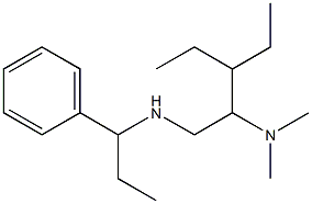 [2-(dimethylamino)-3-ethylpentyl](1-phenylpropyl)amine 구조식 이미지