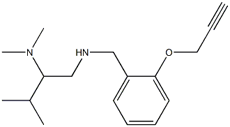 [2-(dimethylamino)-3-methylbutyl]({[2-(prop-2-yn-1-yloxy)phenyl]methyl})amine Structure