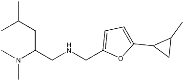 [2-(dimethylamino)-4-methylpentyl]({[5-(2-methylcyclopropyl)furan-2-yl]methyl})amine Structure