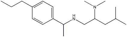 [2-(dimethylamino)-4-methylpentyl][1-(4-propylphenyl)ethyl]amine 구조식 이미지