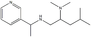 [2-(dimethylamino)-4-methylpentyl][1-(pyridin-3-yl)ethyl]amine Structure