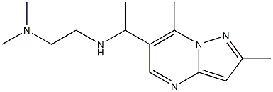 [2-(dimethylamino)ethyl](1-{2,7-dimethylpyrazolo[1,5-a]pyrimidin-6-yl}ethyl)amine Structure