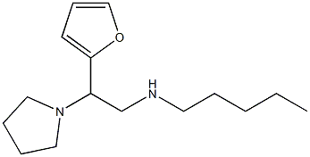 [2-(furan-2-yl)-2-(pyrrolidin-1-yl)ethyl](pentyl)amine Structure