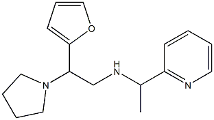 [2-(furan-2-yl)-2-(pyrrolidin-1-yl)ethyl][1-(pyridin-2-yl)ethyl]amine 구조식 이미지