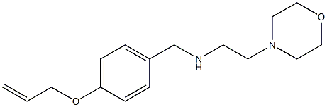 [2-(morpholin-4-yl)ethyl]({[4-(prop-2-en-1-yloxy)phenyl]methyl})amine 구조식 이미지