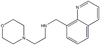 [2-(morpholin-4-yl)ethyl](quinolin-8-ylmethyl)amine Structure