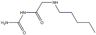 [2-(pentylamino)acetyl]urea 구조식 이미지