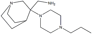 [3-(4-propylpiperazin-1-yl)-1-azabicyclo[2.2.2]octan-3-yl]methanamine 구조식 이미지