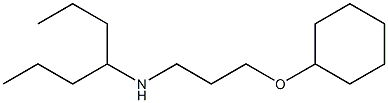 [3-(cyclohexyloxy)propyl](heptan-4-yl)amine Structure