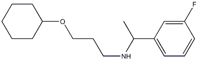 [3-(cyclohexyloxy)propyl][1-(3-fluorophenyl)ethyl]amine Structure