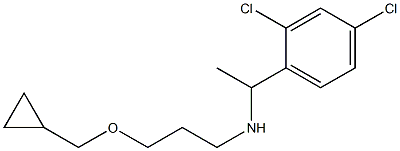 [3-(cyclopropylmethoxy)propyl][1-(2,4-dichlorophenyl)ethyl]amine Structure