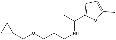 [3-(cyclopropylmethoxy)propyl][1-(5-methylfuran-2-yl)ethyl]amine Structure