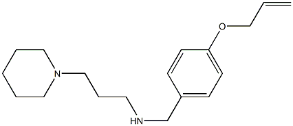 [3-(piperidin-1-yl)propyl]({[4-(prop-2-en-1-yloxy)phenyl]methyl})amine Structure