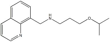 [3-(propan-2-yloxy)propyl](quinolin-8-ylmethyl)amine 구조식 이미지