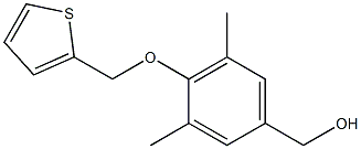 [3,5-dimethyl-4-(thiophen-2-ylmethoxy)phenyl]methanol Structure