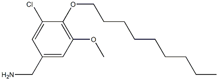 [3-chloro-5-methoxy-4-(nonyloxy)phenyl]methanamine 구조식 이미지