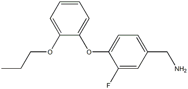 [3-fluoro-4-(2-propoxyphenoxy)phenyl]methanamine 구조식 이미지