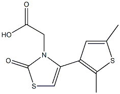 [4-(2,5-dimethylthien-3-yl)-2-oxo-1,3-thiazol-3(2H)-yl]acetic acid Structure