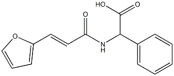 {[(2E)-3-(2-furyl)prop-2-enoyl]amino}(phenyl)acetic acid 구조식 이미지
