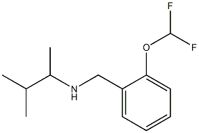 {[2-(difluoromethoxy)phenyl]methyl}(3-methylbutan-2-yl)amine 구조식 이미지