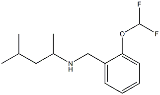 {[2-(difluoromethoxy)phenyl]methyl}(4-methylpentan-2-yl)amine Structure