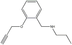 {[2-(prop-2-yn-1-yloxy)phenyl]methyl}(propyl)amine Structure