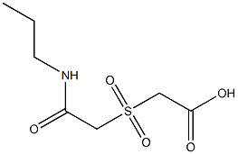 {[2-oxo-2-(propylamino)ethyl]sulfonyl}acetic acid 구조식 이미지